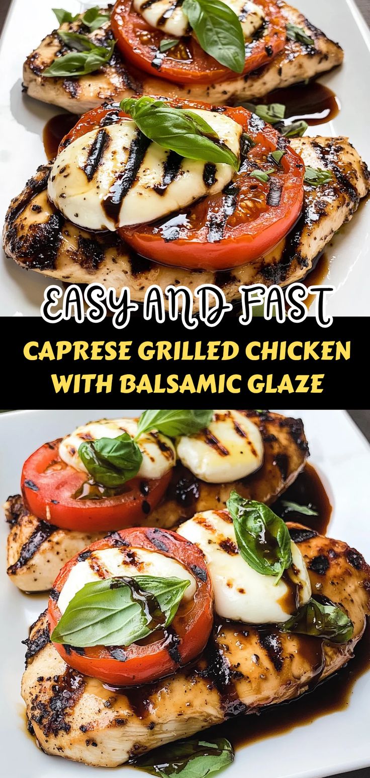 caprese grilled chicken with balsamic reduction recipe - Article 1